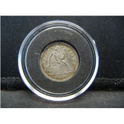 1838 Seated Half Dime. AU58.