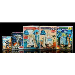 . Five Small Bootleg Japanese Model Kits - Unused