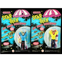 . Captain Kirk and Mr. Spock Parachute Toy Figures