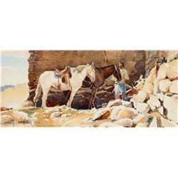 Carl Oscar Borg - In the Shadow of Casa Grande, N.M.