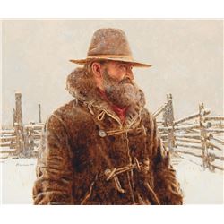 James Bama - Old Corral in Winter
