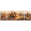 Image 1 : Frank McCarthy - Running Off the Herd (Triptych)