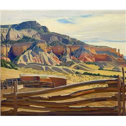 Ernest Blumenschein - Rock of Fire-Morning, Ghost Ranch