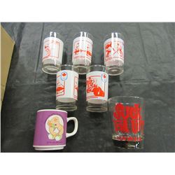 ESTATE - BOX WITH ASSORTED OLYMPIC GLASSES, MUGS, ETC
