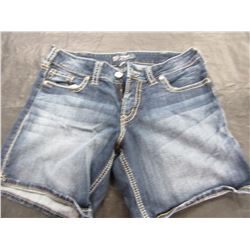 SILVER LADIES SUKI SHORTS (SIZE 32)