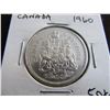 Image 1 : 1960 CANADA SILVER FIFTY CENT COIN