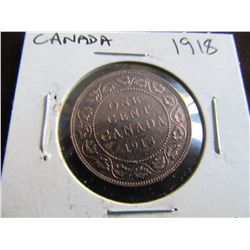 1918 CANADA KING GEORGE V LARGE PENNY (VF)