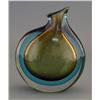 Image 1 : 1 ITALIAN MODERNIST ART GLASS VASE, 9 1