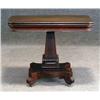 Image 1 : 1 CLASSICAL MAHOGANY CARD TABLE, 