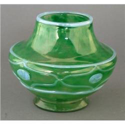 1 DAUM MOTTLED GLASS VASE 