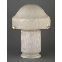 1 DAUM CAMEO GLASS LAMP, 