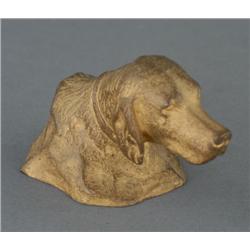 1 TIFFANY STUDIOS BRONZE DOG PAPER WE