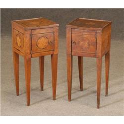 1 PAIR OF ITALIAN NEOCLASSICAL INLAID B