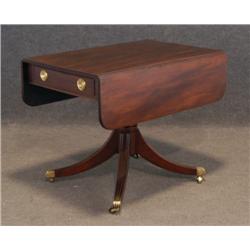 1 REGENCY MAHOGANY BREAKFAST TABLE 