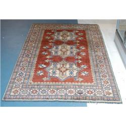 1 UZBECK KAZAK CARPET, 48