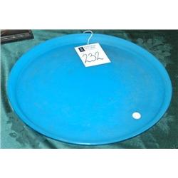 1 FRENCH BLUE OPALECSCENT TRAY 