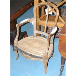 1 FRENCH LOUIS XV FAUTIEL FRAME, 