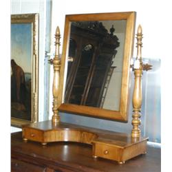 1 ITALIAN WALNUT DRESSING MIRROR, 30 