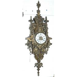 1 CAST BRASS CARTEL CLOCK, 32 