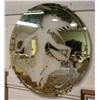 Image 1 : 1 ART DECO ETCHED AND FROSTED MIRROR, 