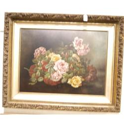 1 FLORAL STILL LIFE PAINTING, 18