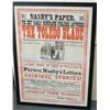 Image 1 : 1 FRAMED BROADSIDE, T