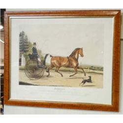 1 RACE HORSE LITHOGRAPH, A