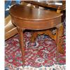 Image 1 : 1 QUEEN ANNE STYLE WALNUT DEMILUNE CONS