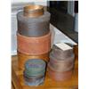 Image 1 : 1 GROUP OF NINE PAINTED PANTRY BOXES, 