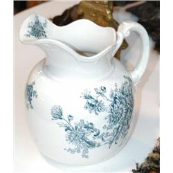 1 ENGLISH TRANSFERWARE PITCHER, 