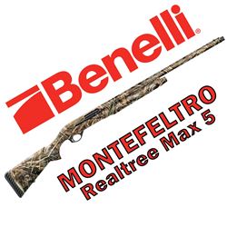 Benelli Montefeltro Semi-Auto Shotgun - Realtree Max 5 Camo