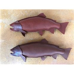 Leather Tooled Fish Art by Lance Marshall Boen