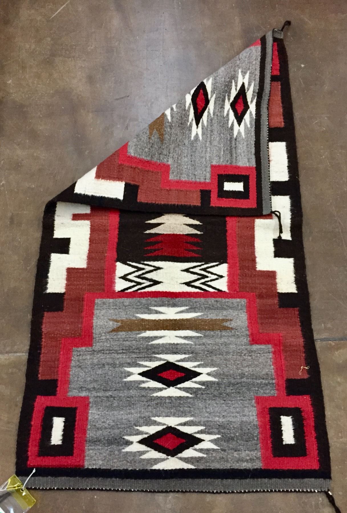 Navajo Storm Pattern Rug by Mary Manygoats