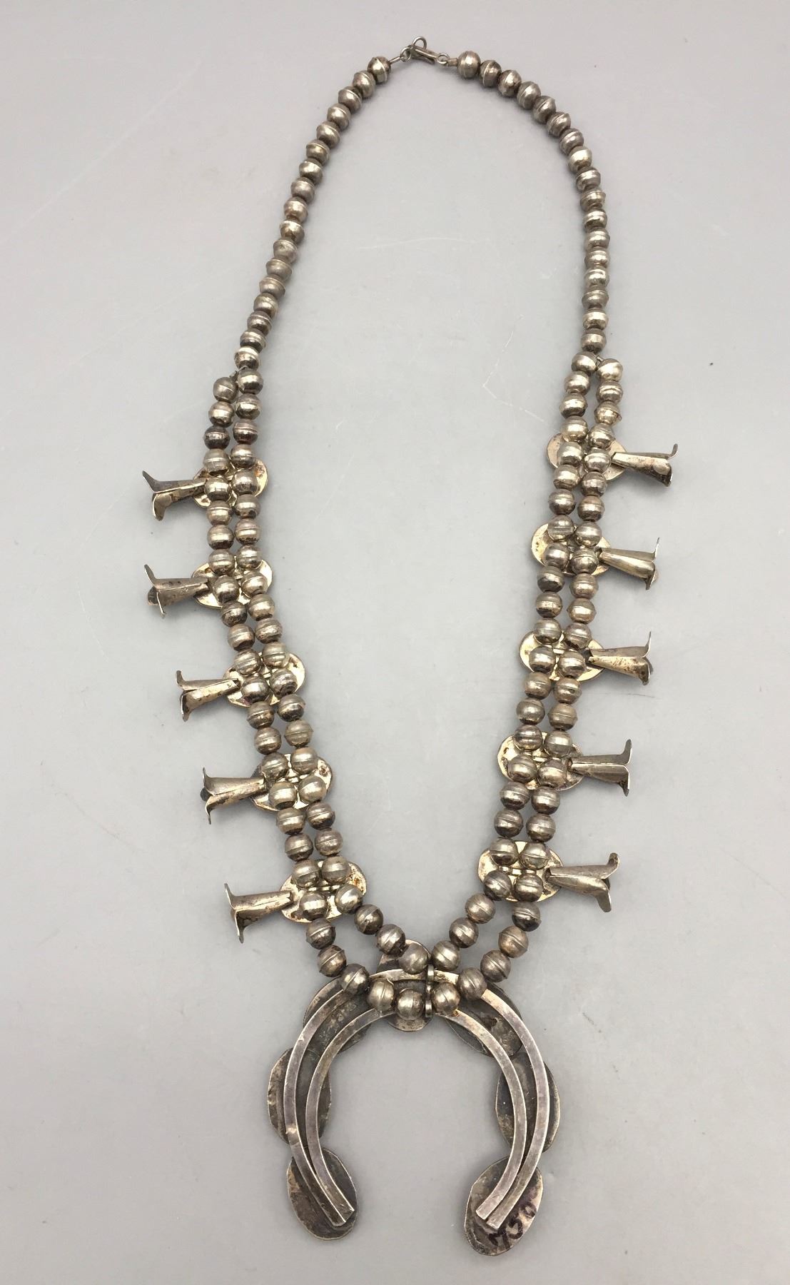 Faux Coral Long Squash Blossom Statement Necklace - 32 inch necklace