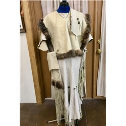 Handmade Leather Dress with Beads