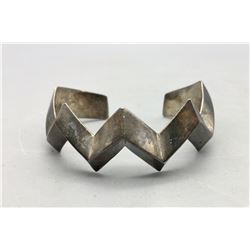 Unique Lightening Bolt Sterling Silver Bracelet