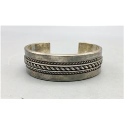 Tom Hawk Sterling Silver Navajo Bracelet