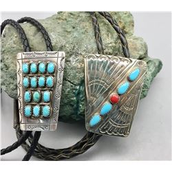 Two New Old Stock Navajo Bolos