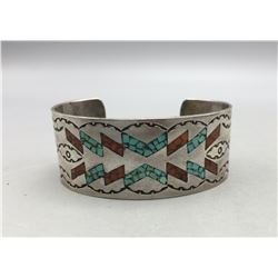Vintage Navajo Inlay Bracelet