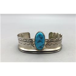 Turquoise and Sterling Silver New Old Stock Bracelet