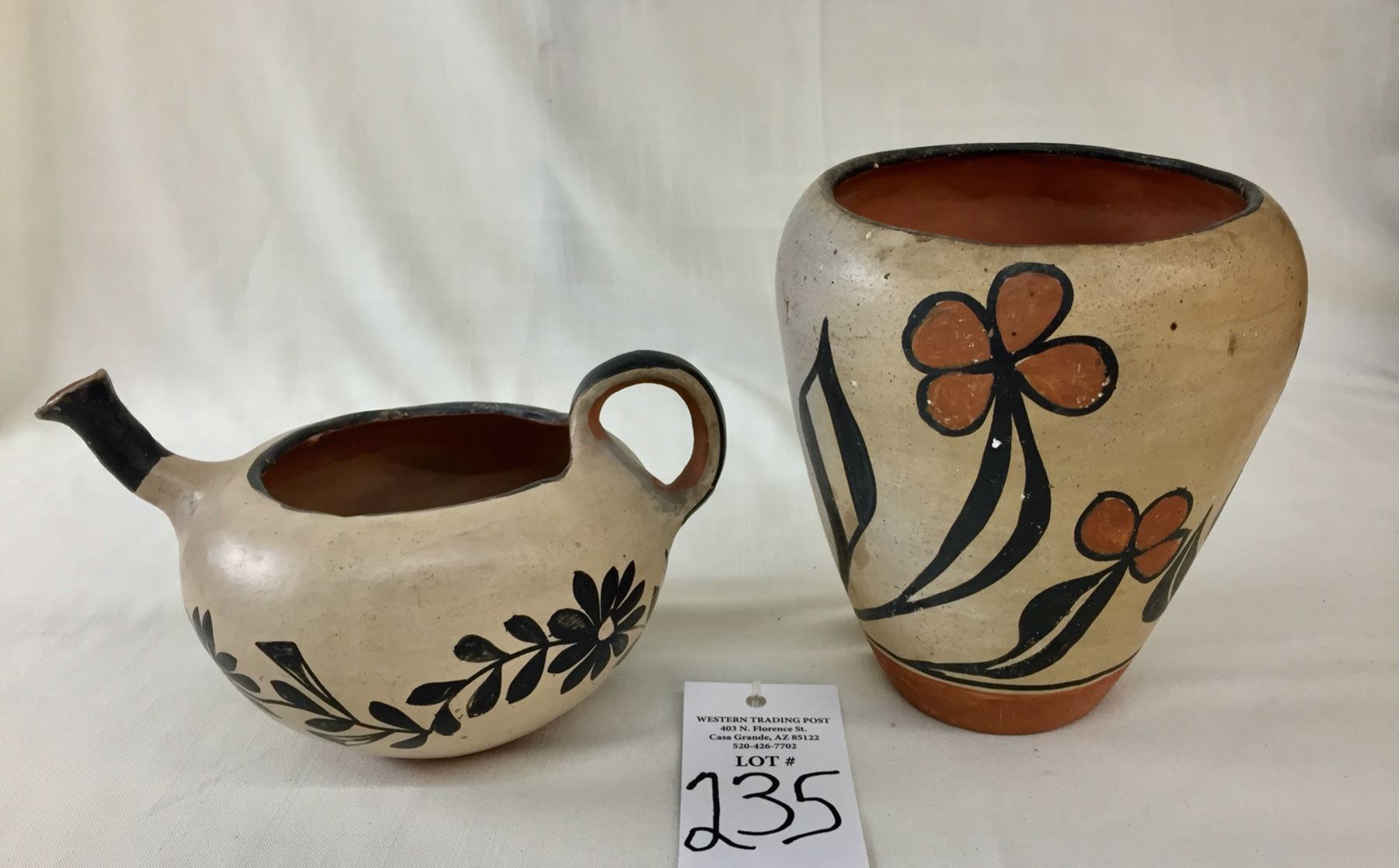 Two Cochiti Pueblo Pots