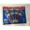 Image 1 : 10 Piece Paint Brush Set with Plastic Handles