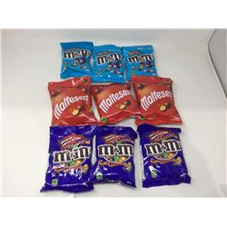 Lot of M&M's Assorted (9 x 109g)