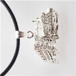 Silver Truck Pendent 18Inches Necklace (~weight 6.25g), Suggested Retail Value $140