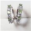 Image 1 : Silver Peridot Earrings (~weight 2.6g), Suggested Retail Value $100