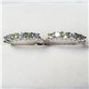 Image 3 : Silver Peridot Earrings (~weight 2.6g), Suggested Retail Value $100