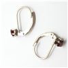 Image 2 : Silver Garnet Earrings, Suggested Retail Value $40