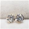 Image 1 : 14K Yellow Gold Cubic Zirconia Earrings, Suggested Retail Value $120