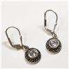 Image 2 : Silver Cubic Zirconia Earrings (~weight 3.15g), Suggested Retail Value $80