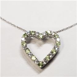 Silver Peridot Necklace, Suggested Retail Value $100